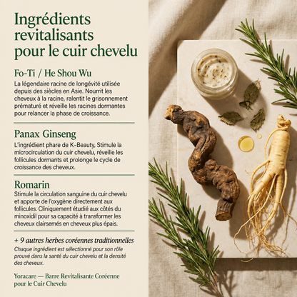Savon coréen revitalisant pour le cuir chevelu